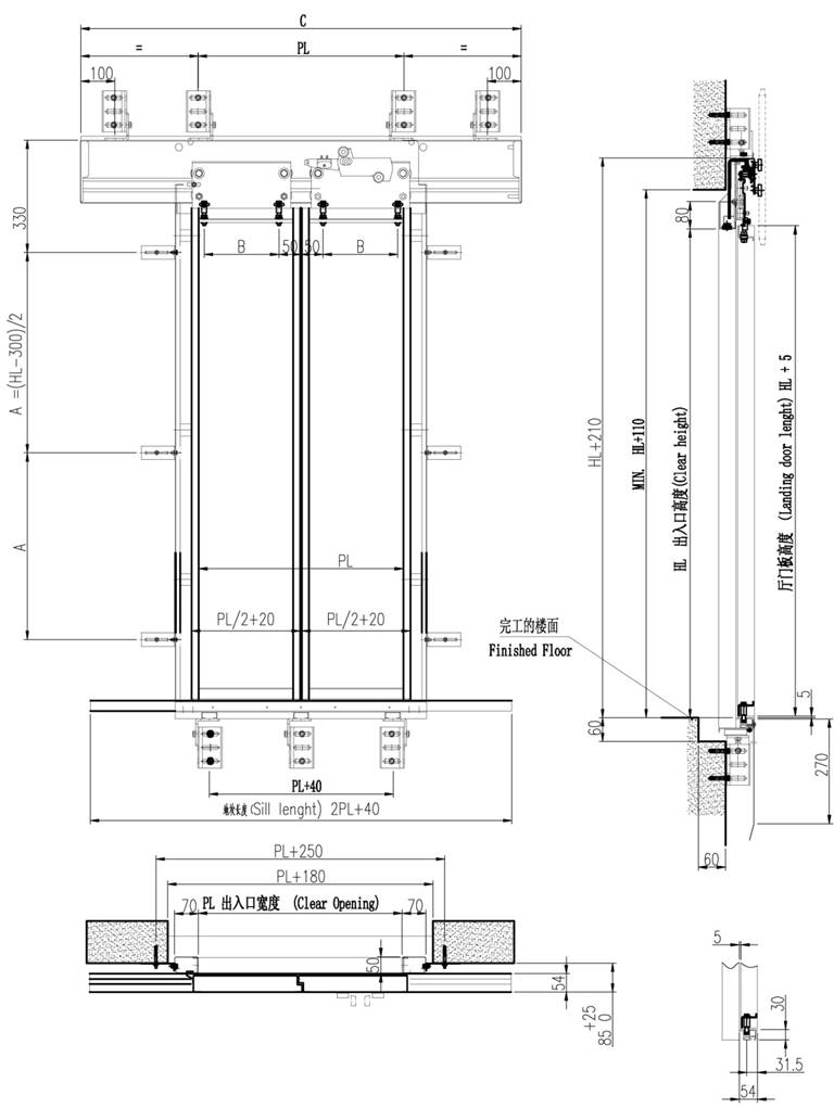 GAE02  LANDING DOOR